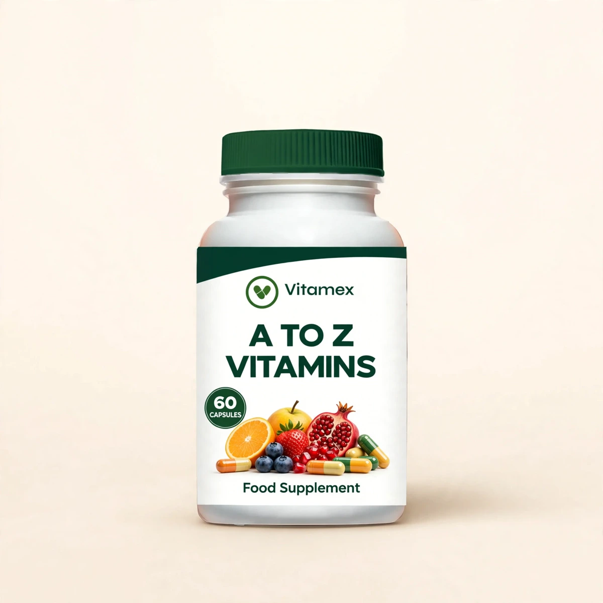 A to Z multivitamin capsules in the Vitamex pack